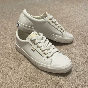 Keds® Jump Kick White Leather Sneaker